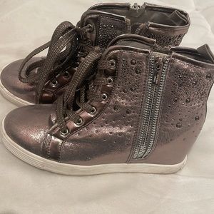 Stuart Weitzman Metallic Kids Sneakers